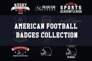 12 Football Logos Patterns and 12 Fully Editable Sports Badges for Designers