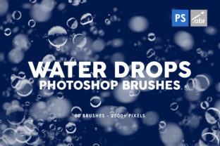 50 Water Drops Photoshop Stamp Brushes: A Versatile Tool for Creative Designers