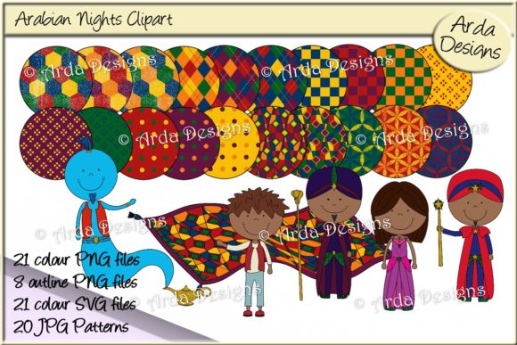 Arabian Nights Clipart Patterns: A Timeless Design Influence