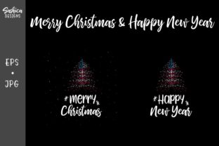Christmas Tree American Flag Design
