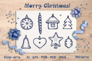 Hand Drawn Decor Cards and Patterns: A Creative Resource for Holiday Design