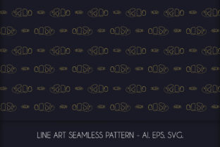 Line Art Nemo Seamless Pattern
