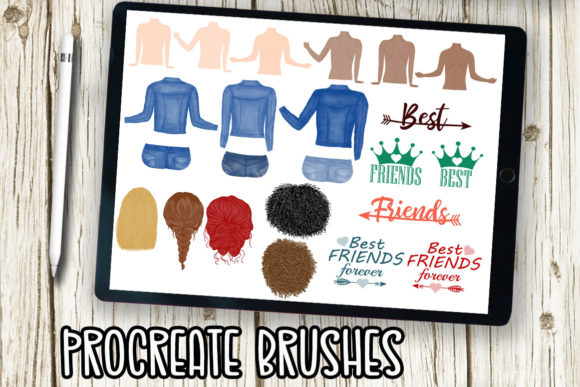 Procreate Brushes, Stamp Brushes, Girls: A Creative Tool for Digital Art and Design