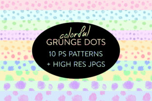 Seamless Colorful Grunge Dot Patterns